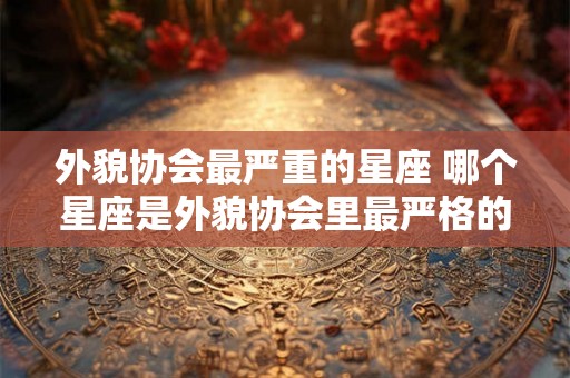 外貌协会最严重的星座 哪个星座是外貌协会里最严格的