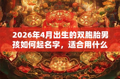 2026年4月出生的双胞胎男孩如何起名字,适合用什么字 2026年4月出生的双胞胎男孩如何起名字,适合用什么字