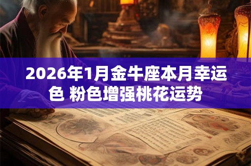 2026年1月金牛座本月幸运色 粉色增强桃花运势
