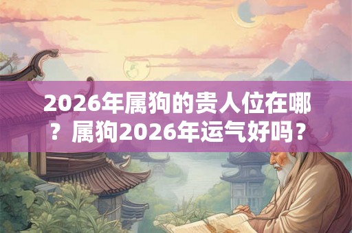 2026年属狗的贵人位在哪？属狗2026年运气好吗？