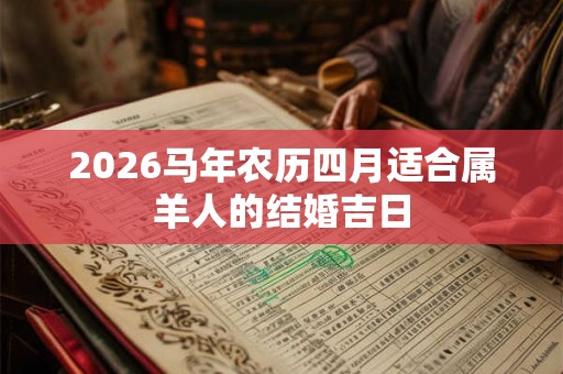 2026马年农历四月适合属羊人的结婚吉日