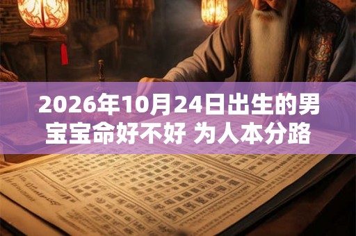 2026年10月24日出生的男宝宝命好不好 为人本分路遇贵人