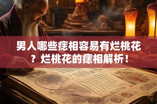 男人哪些痣相容易有烂桃花？烂桃花的痣相解析！