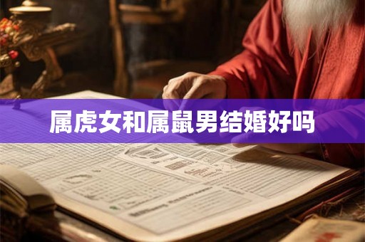 属虎女和属鼠男结婚好吗
