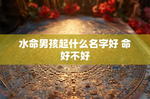 水命男孩起什么名字好 命好不好