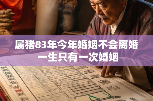 属猪83年今年婚姻不会离婚 一生只有一次婚姻 属猪83年今年婚姻不会离婚 一生只有一次婚姻