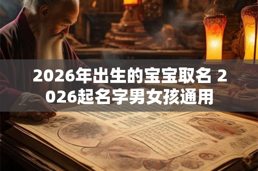 2026年出生的宝宝取名 2026起名字男女孩通用 2026年出生的宝宝取名 2026起名字男女孩通用