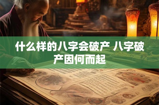 什么样的八字会破产 八字破产因何而起 什么样的八字会破产 八字破产因何而起