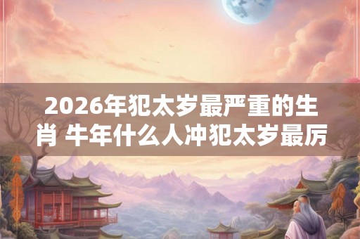 2026年犯太岁最严重的生肖 牛年什么人冲犯太岁最厉害