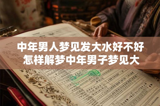 中年男人梦见发大水好不好 怎样解梦中年男子梦见大水