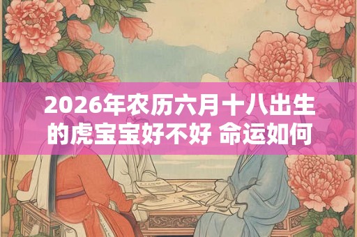 2026年农历六月十八出生的虎宝宝好不好 命运如何
