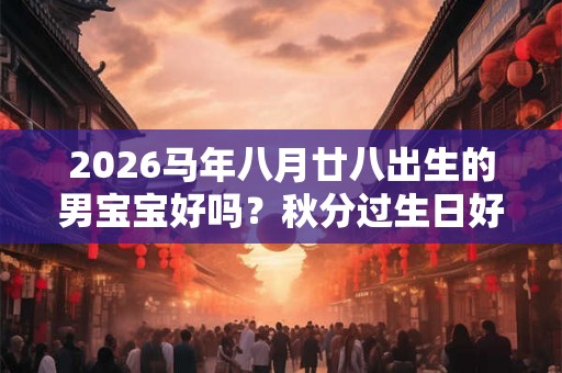 2026马年八月廿八出生的男宝宝好吗？秋分过生日好不