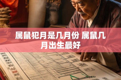 属鼠犯月是几月份 属鼠几月出生最好