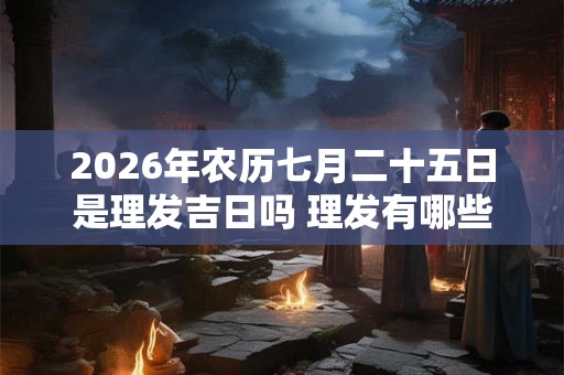 2026年农历七月二十五日是理发吉日吗 理发有哪些步骤