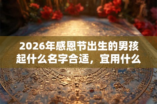 2026年感恩节出生的男孩起什么名字合适，宜用什么字