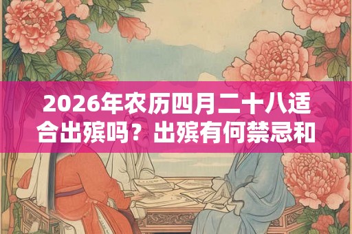 2026年农历四月二十八适合出殡吗?出殡有何禁忌和讲究? 2026年农历四月二十八适合出殡吗?出殡有何禁忌和讲究?