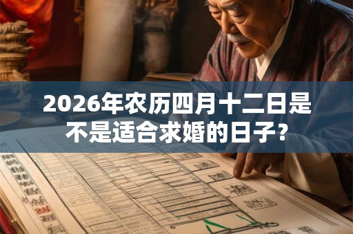 2026年农历四月十二日是不是适合求婚的日子？