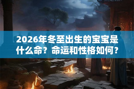 2026年冬至出生的宝宝是什么命？命运和性格如何？