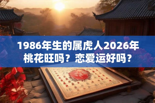 1986年生的属虎人2026年桃花旺吗？恋爱运好吗？