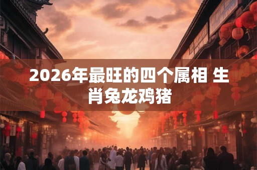 2026年最旺的四个属相 生肖兔龙鸡猪 2026年最旺的四个属相 生肖兔龙鸡猪