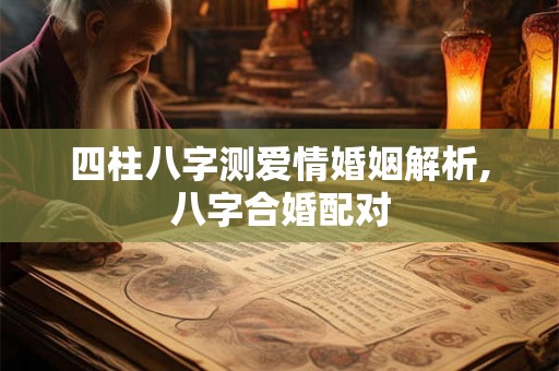 四柱八字测爱情婚姻解析,八字合婚配对 四柱八字测爱情婚姻解析,八字合婚配对