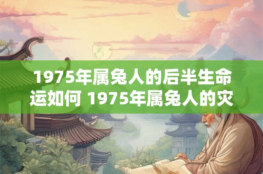 1975年属兔人的后半生命运如何 1975年属兔人的灾难年龄