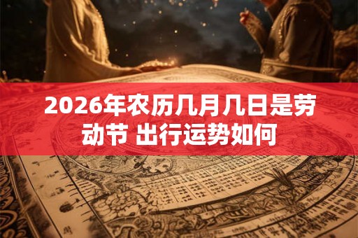 2026年农历几月几日是劳动节 出行运势如何