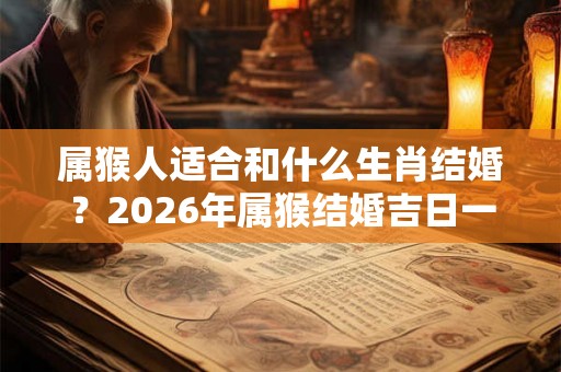 属猴人适合和什么生肖结婚？2026年属猴结婚吉日一览表