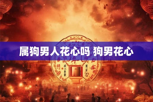 属狗男人花心吗 狗男花心