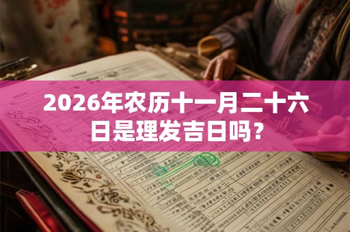 2026年农历十一月二十六日是理发吉日吗？