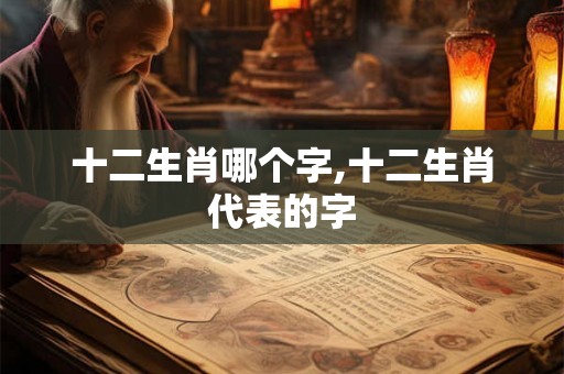 十二生肖哪个字,十二生肖代表的字