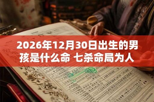 2026年12月30日出生的男孩是什么命 七杀命局为人正直