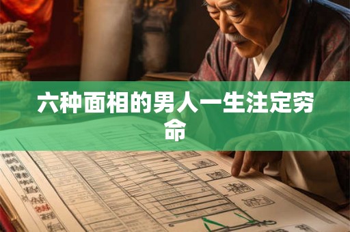 六种面相的男人一生注定穷命