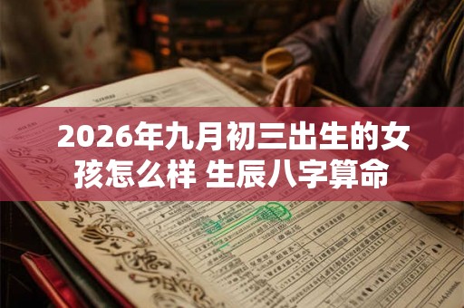 2026年九月初三出生的女孩怎么样 生辰八字算命 2026年九月初三出生的女孩怎么样 生辰八字算命