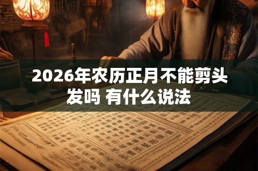 2026年农历正月不能剪头发吗 有什么说法