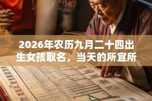 2026年农历九月二十四出生女孩取名，当天的所宜所忌是什么？