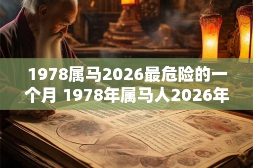 1978属马2026最危险的一个月 1978年属马人2026年多大