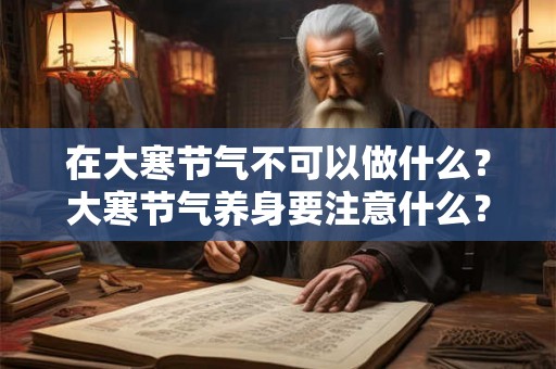 在大寒节气不可以做什么？大寒节气养身要注意什么？