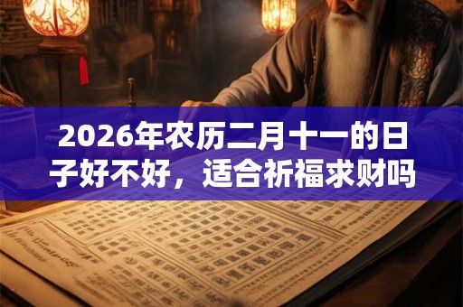 2026年农历二月十一的日子好不好，适合祈福求财吗？
