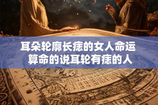 耳朵轮廓长痣的女人命运 算命的说耳轮有痣的人 耳朵轮廓长痣的女人命运 算命的说耳轮有痣的人