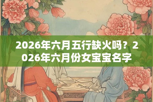 2026年六月五行缺火吗?2026年六月份女宝宝名字 2026年六月五行缺火吗?2026年六月份女宝宝名字
