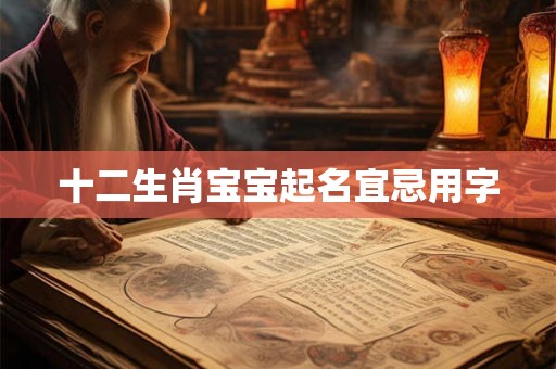 十二生肖宝宝起名宜忌用字