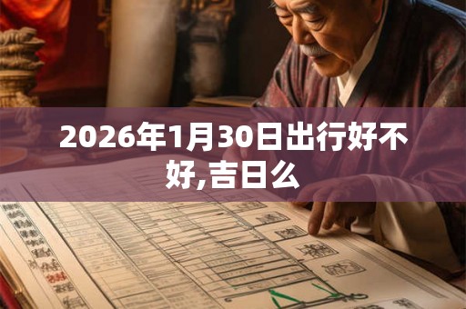 2026年1月30日出行好不好,吉日么
