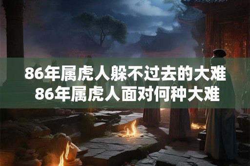 86年属虎人躲不过去的大难 86年属虎人面对何种大难