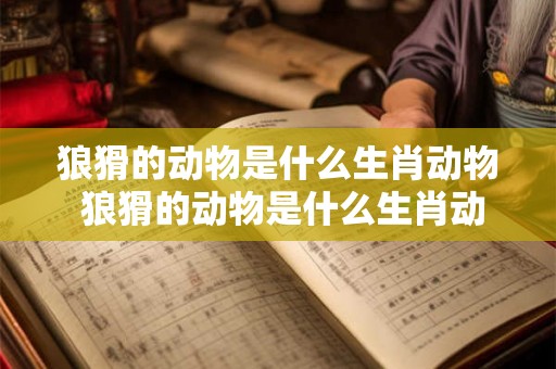 狼猾的动物是什么生肖动物 狼猾的动物是什么生肖动物图片