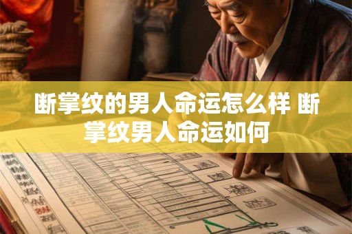 断掌纹的男人命运怎么样 断掌纹男人命运如何