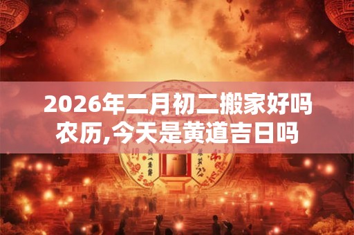 2026年二月初二搬家好吗农历,今天是黄道吉日吗