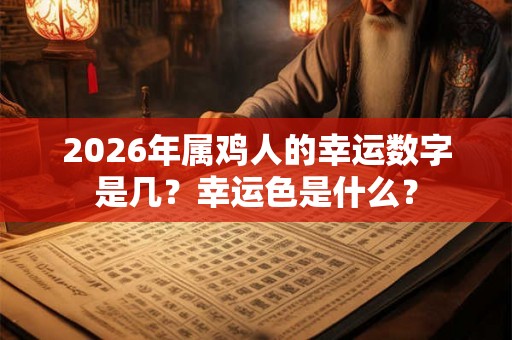2026年属鸡人的幸运数字是几？幸运色是什么？