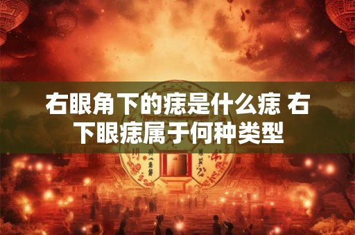 右眼角下的痣是什么痣 右下眼痣属于何种类型