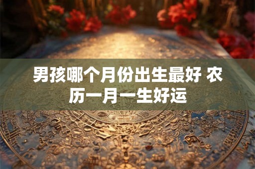 男孩哪个月份出生最好 农历一月一生好运